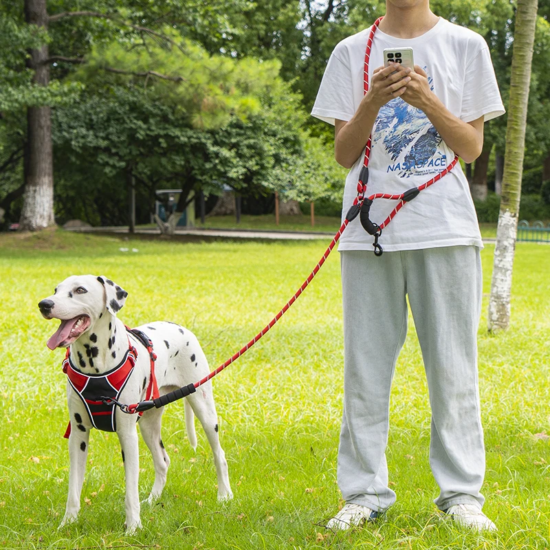 Pet Sling Rope Dog Leash 7.8ft Long with Padded Handle,Heavy Duty,for Control Safety Training | Leashes for Large Dogs or Medium