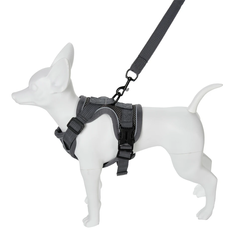 Dog Harness Leash Set For Small Medium Dogs Cat Hiking Adjustable Puppy Leash Reflective Harness Vest Chihuahua Pug Pet Supplies