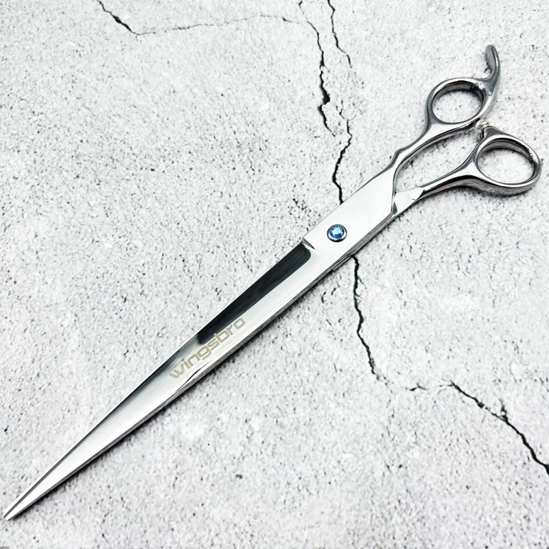 wingsbro 9 inch Professional pet shop scissors, dog grooming scissors straight scissors suitable for Big Dog hair trimming