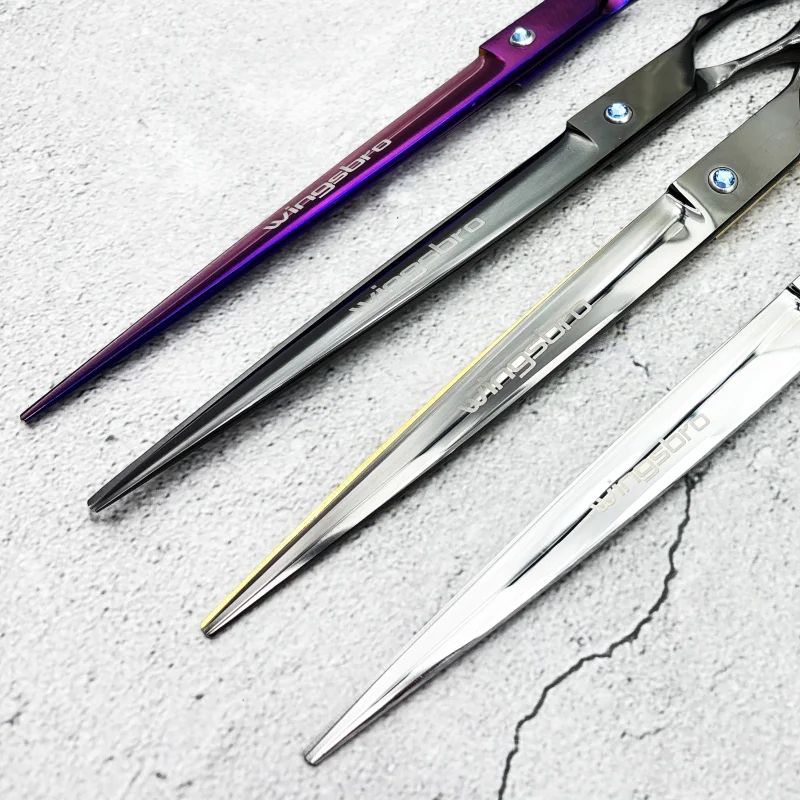 wingsbro 9 inch Professional pet shop scissors, dog grooming scissors straight scissors suitable for Big Dog hair trimming