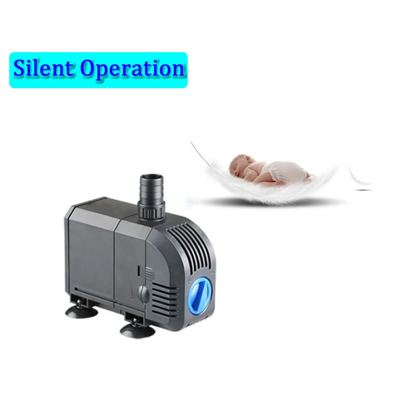 20/25/35/45/55/80/100/150W Multifunctional Submersible Pump Aquarium Fish Tank Water Pump Pond Flow Adjustable Filter Water Pump