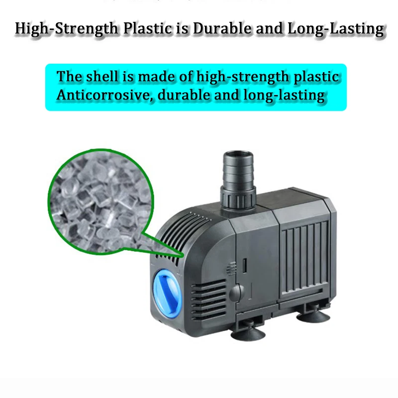 20/25/35/45/55/80/100/150W Multifunctional Submersible Pump Aquarium Fish Tank Water Pump Pond Flow Adjustable Filter Water Pump