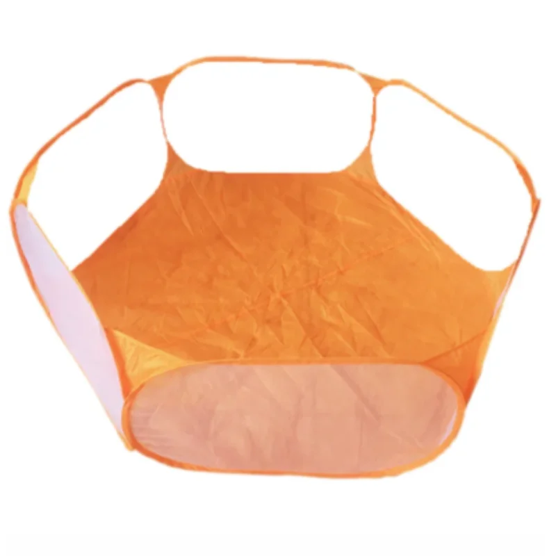 Transparent Portable Pet Cage Tent Dog Cat Playpen Open Folding Yard Fence for Hamster Rabbit Guinea Pig Small Pet Cage