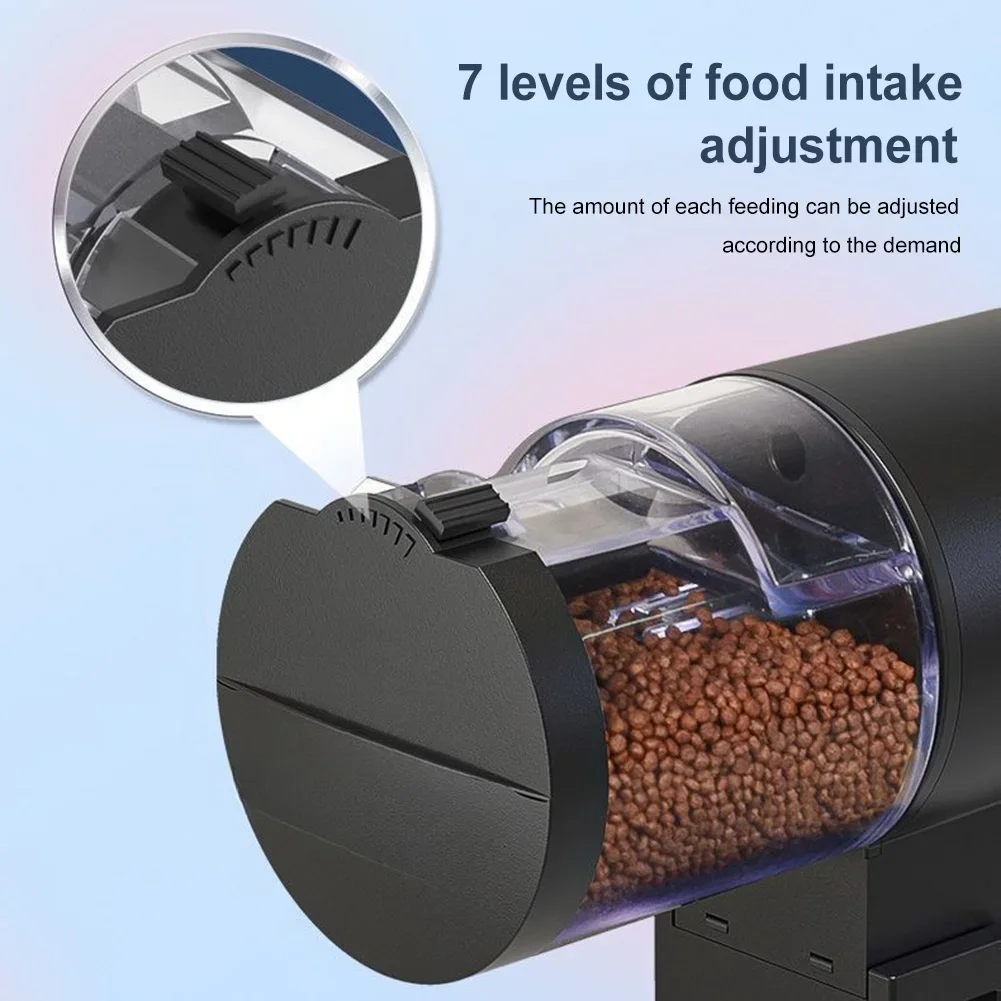 Automatic Fish Tank Feeder Digital Timer Food Dispenser For Aquarium Pond Turtle Intelligent Control Vacation Feeding Device