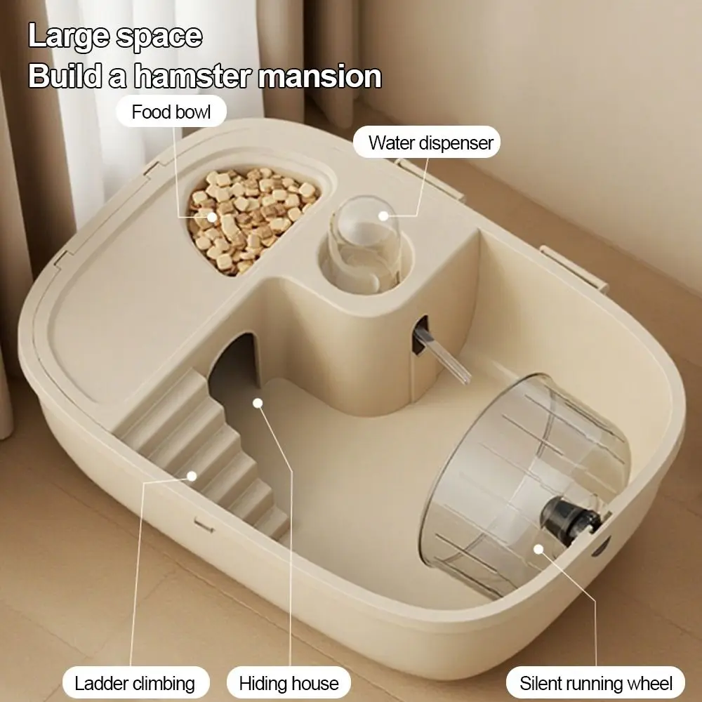 Fashion Large Space Hamster Cage Sturdy Breathable Small Animal Carrying Cage Easy Clean Ventilation Pet House