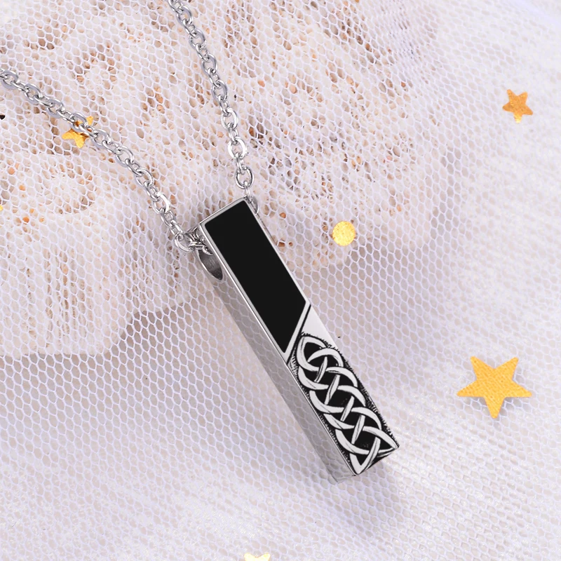Square Urn Necklace for Human Ashes Cremation Jewelry for Ashes Stainless Steel Keepsake Ashes Necklace Memorial Urn Jewelry