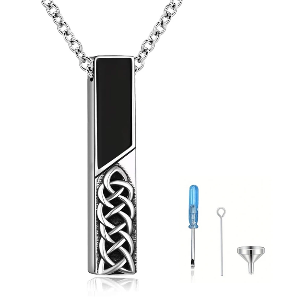 Square Urn Necklace for Human Ashes Cremation Jewelry for Ashes Stainless Steel Keepsake Ashes Necklace Memorial Urn Jewelry