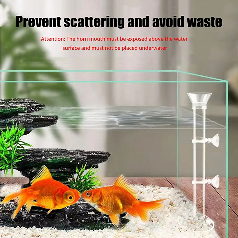 Acrylic Aquarium Feeder Tube Dish Transparent Fish Tank Shrimp Snail Shrimp Food Feeder Bowl Feeding Accessories