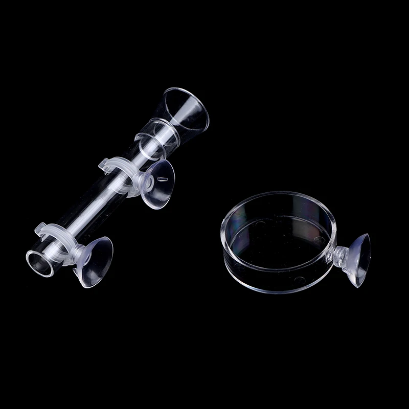 Acrylic Aquarium Feeder Tube Dish Transparent Fish Tank Shrimp Snail Shrimp Food Feeder Bowl Feeding Accessories