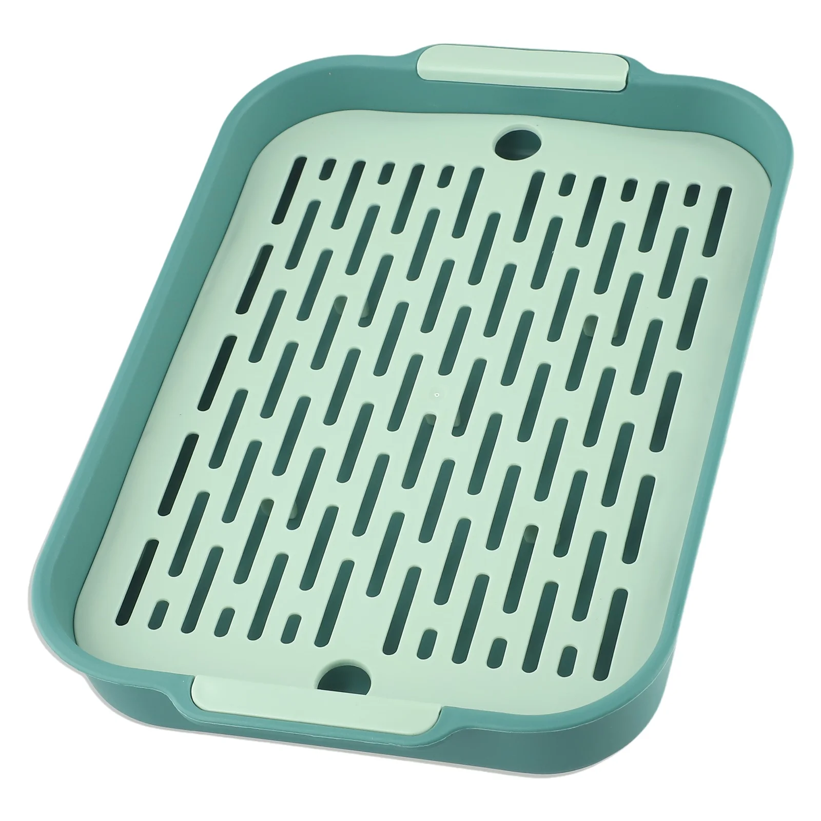 Tray Rabbit Litter Tray Large Space Smooth Corner Detachable Design 27x18.5x4cm Blue For Pet’s Training For Pet’s Training