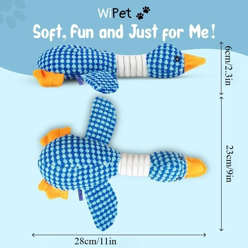 New Pineapple Velvet Goose Dog Toy Cat Toy Pet Double Color Goose Tough Bite Chew Plush Sound Toy Pet Supplies