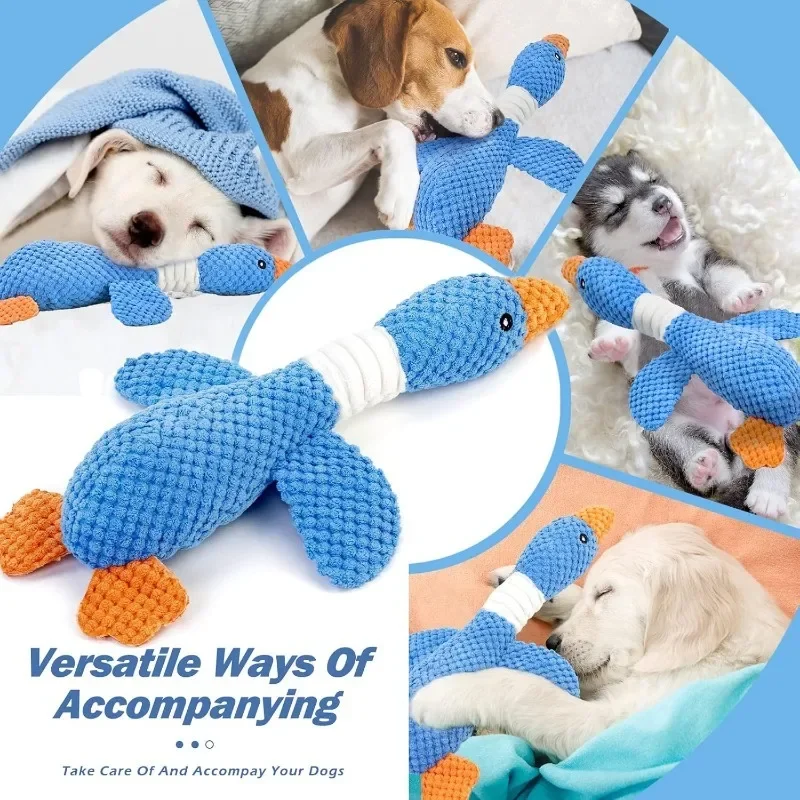 New Pineapple Velvet Goose Dog Toy Cat Toy Pet Double Color Goose Tough Bite Chew Plush Sound Toy Pet Supplies