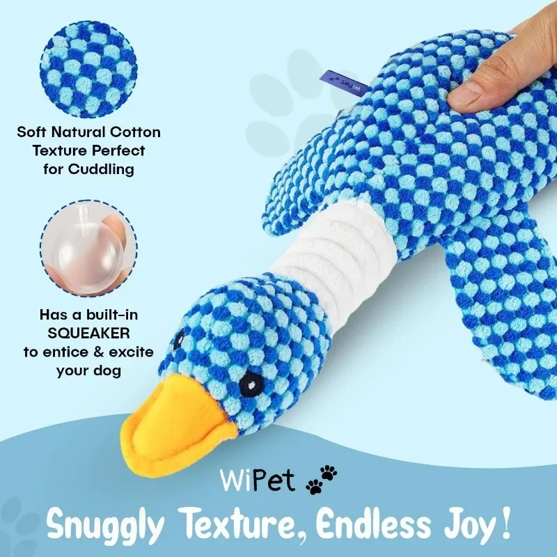 New Pineapple Velvet Goose Dog Toy Cat Toy Pet Double Color Goose Tough Bite Chew Plush Sound Toy Pet Supplies