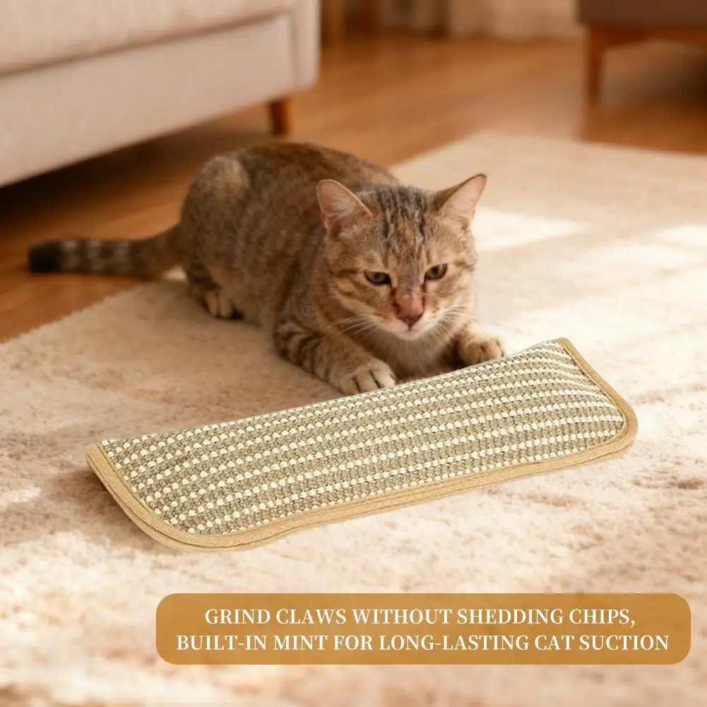 Catnip Toys for Indoor Cats Cat Toys Sisal Scratching Pad Bite Resistant Kitten Teething Toys Interactive Cat Nip Kicker Toys