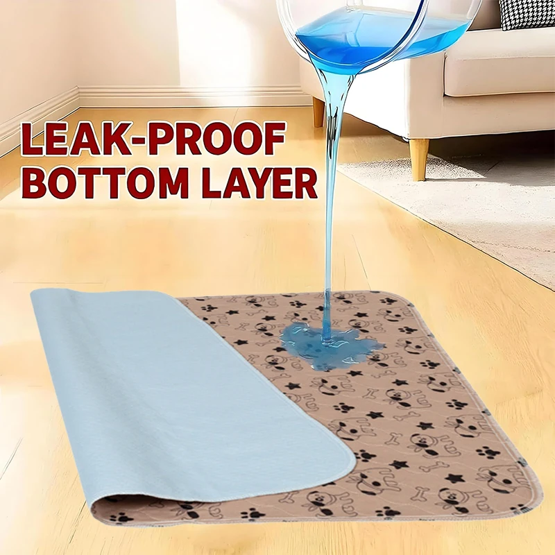 1Pc Puppy Pads With Pheromones, Washable PuppyPad Pee Pads, Ultra-Durable 4-Layer Leak-Proof Training Mats With Non-Slip Bottom