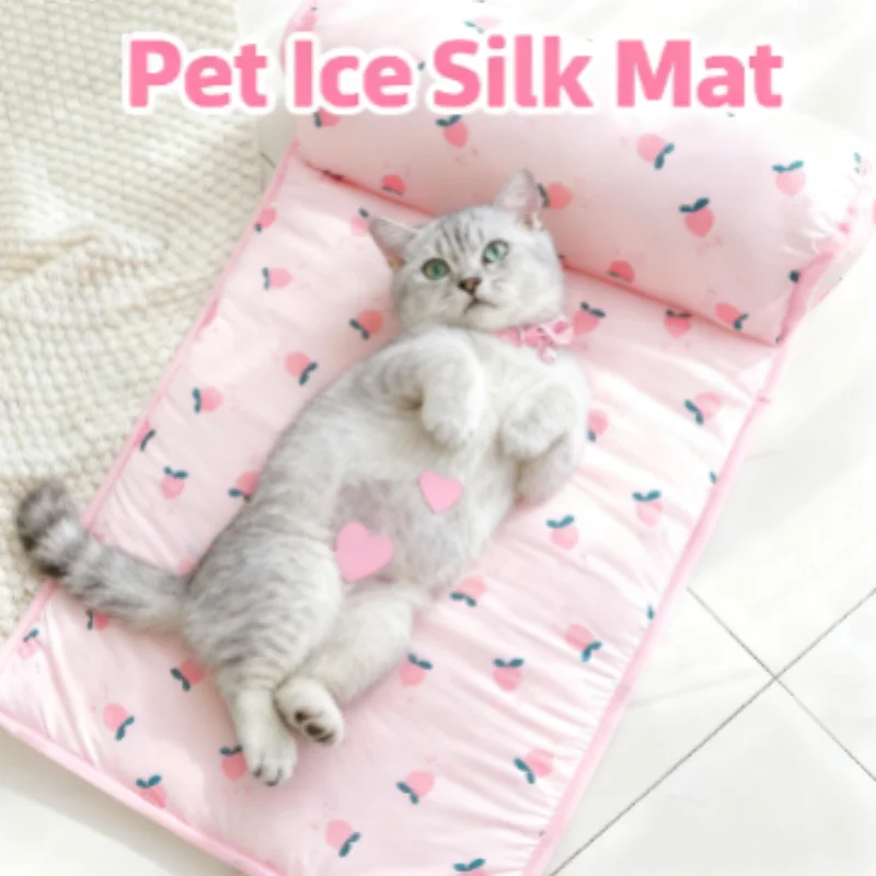 Cooling Dog Mat Summer Pad Breathable Pet Bed Sofa Washable Blanket for Small Medium Large Dogs And Cats