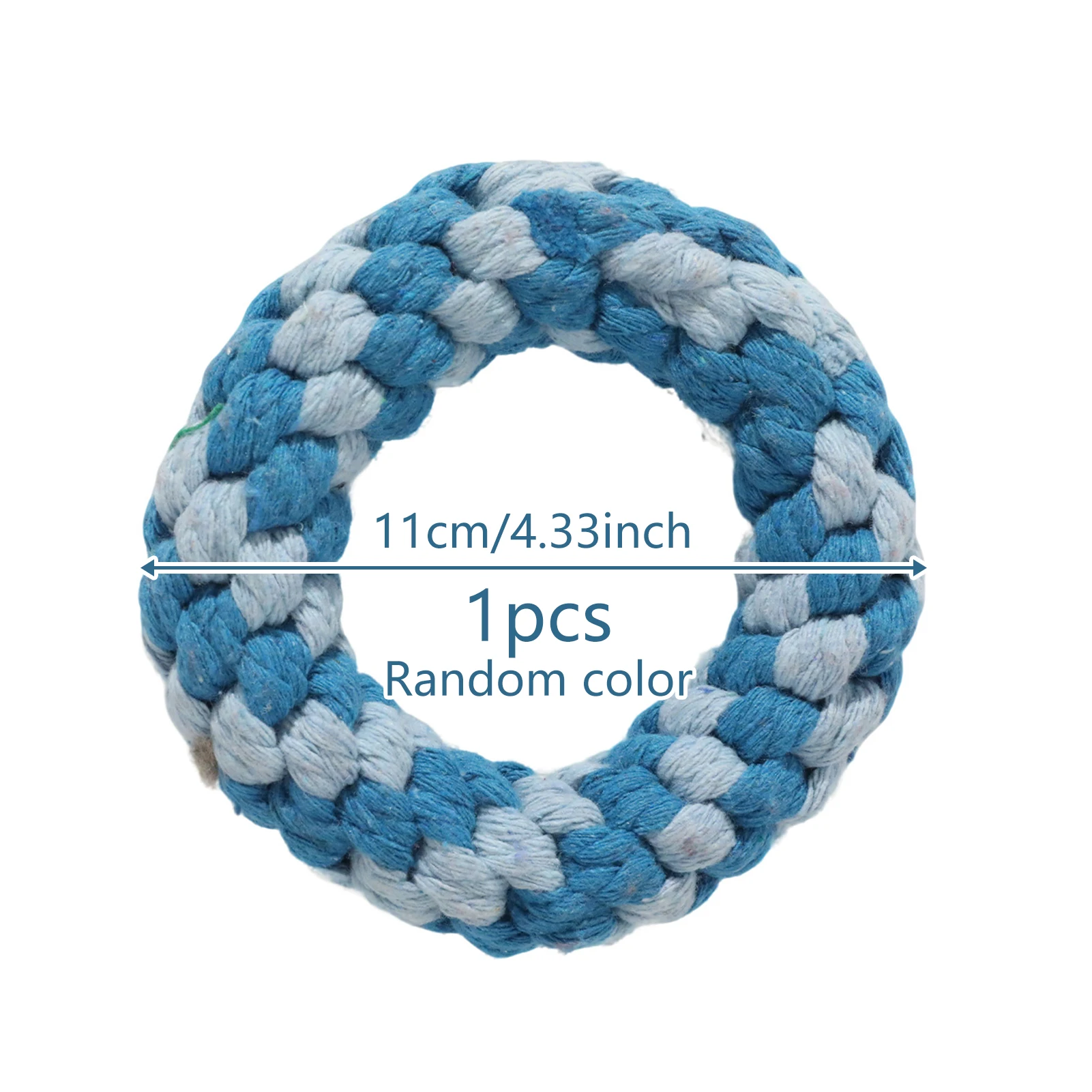 Dog Cotton Rope Toy Chew Teeth Cleaning Interactive Knot Ball for Small Medium Puppy Golden Retriever Border Collie