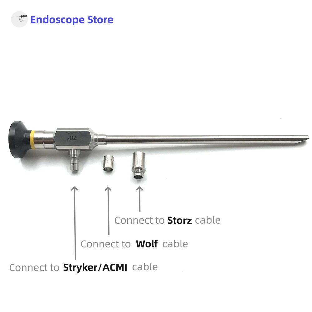 HD 70° 90° 4mm 6mm 8mm Laryngoscope Laryngoscopy Rigid Endoscope Optics Telescope Throat Examination Veterinary Pets