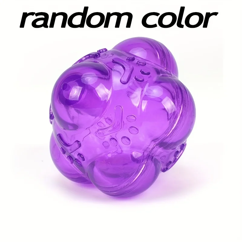Funny Rubber Dog Ball Toy Play Squeak Toy Sound Chew Treat Holder Puppy Training Molar Toys Interactive Pet Supplies