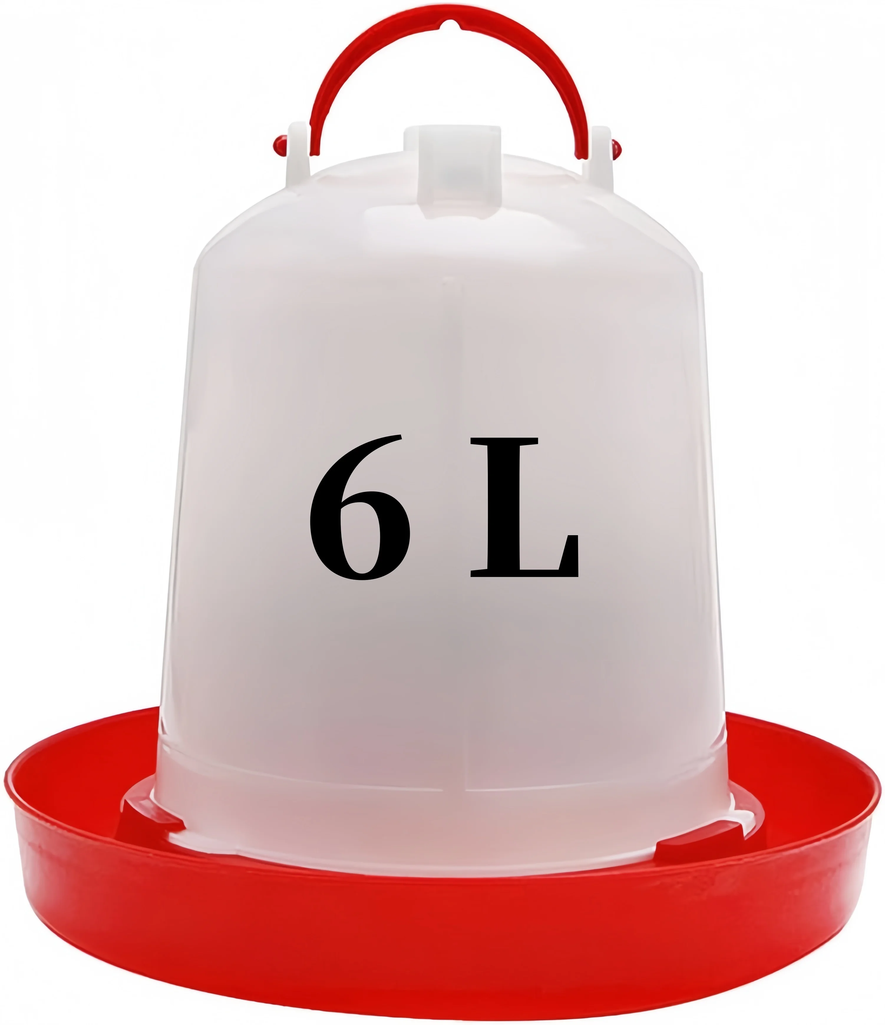 6L Automatic Chicken Coop Water Bucket Dispenser Poultry Water Dispenser Waterer Plastic Poultry Drinking Bucket Supply