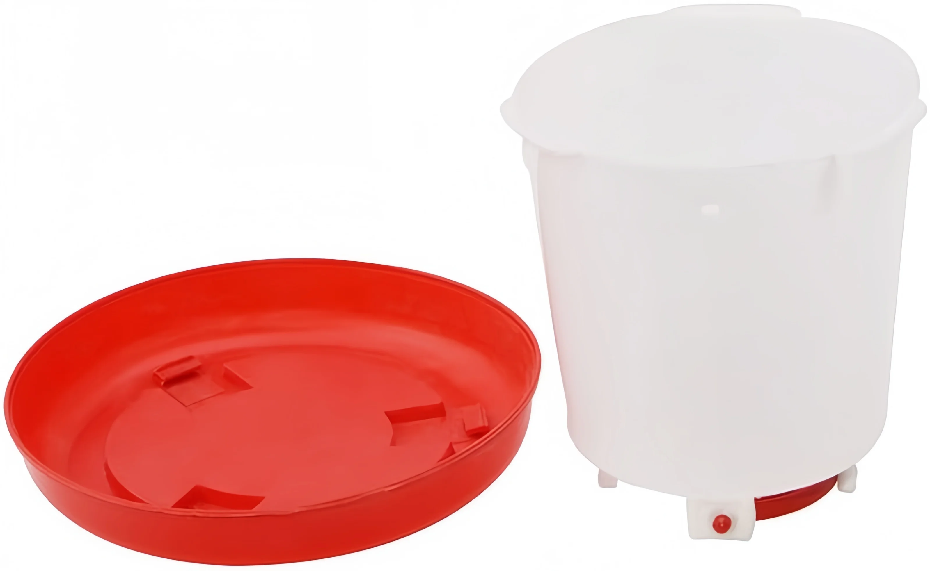 6L Automatic Chicken Coop Water Bucket Dispenser Poultry Water Dispenser Waterer Plastic Poultry Drinking Bucket Supply