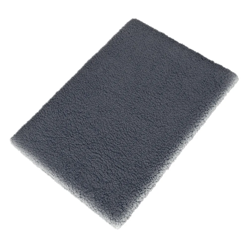 Self Warming Cat Bed, Extra Warm Self Heating Pad for Cats & Dogs, Anti-Slip Thermal Pet Mat, Washable Cover, Not Electric, Grey