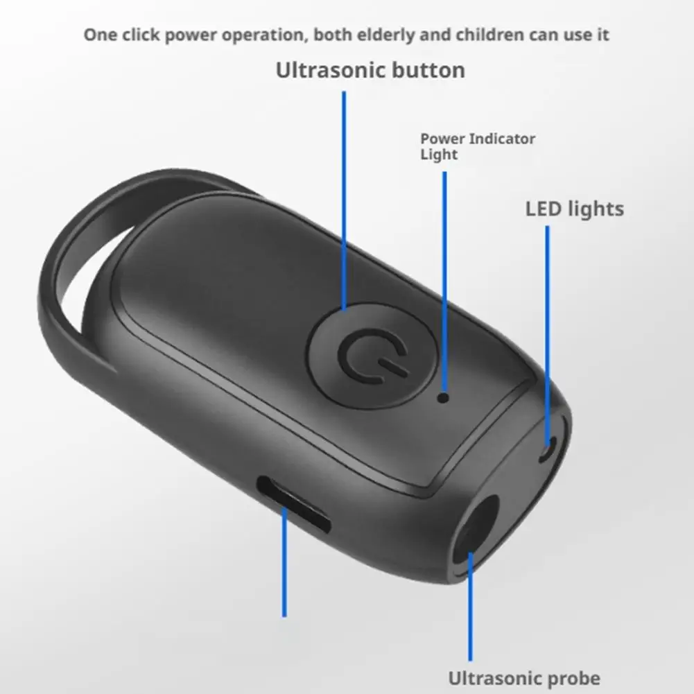 Portable Outdoor Anti Bark Deterrent Long-range Control Mini Ultrasonic Dog Removal Device USB Rechargeable With LED Light