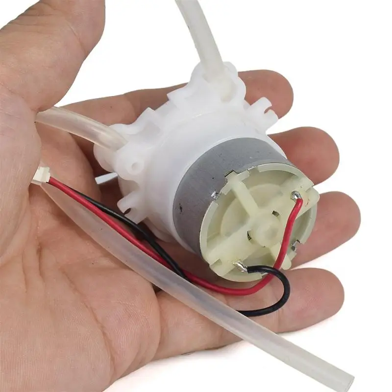 1Pcs DC 5V 6V 500 Metal Brush Geared Motor Micro Peristaltic Pump Dosing Liquid Water Squeeze Pump For Lab Ink Sampling Pump