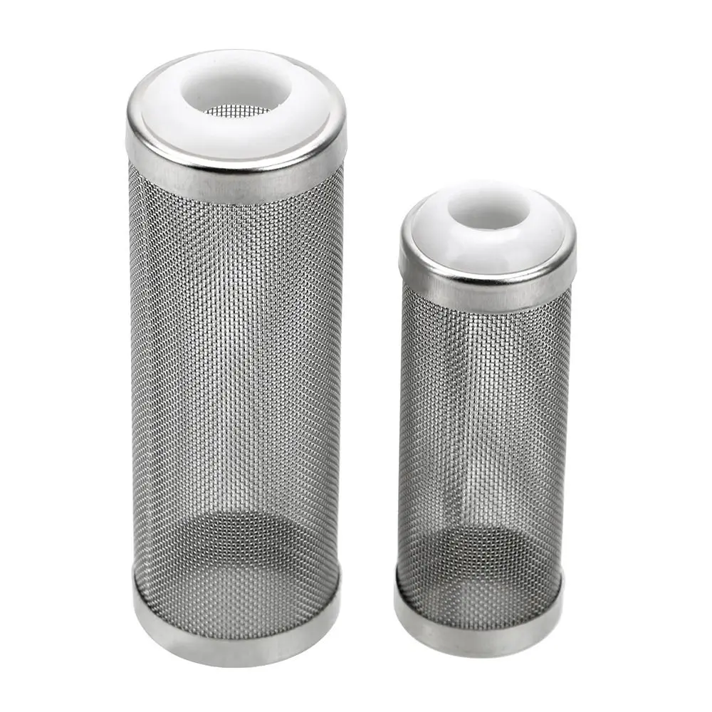 Cylinder Aquarium Inflow Inlet Filter Useful Durable Aquarium Filter Stainless Steel 12mm/16mm Water Inlet Protective Sleeve