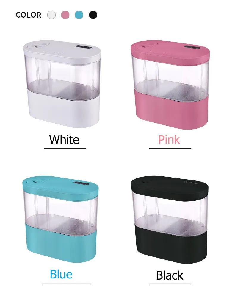 Mini Desktop Aquarium Fish Tank with Biochemical Filtration System and LED No-Change Water Integrated Ecological Water Cycle Hom