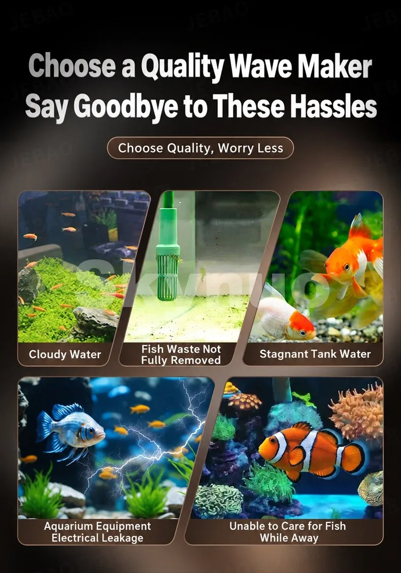 Jebao Jecod GMP Series Cordless Aquarium Vario Wavemaker Pump WIFI/BT APP Controlled for Marine Coral Reef Fish Tank