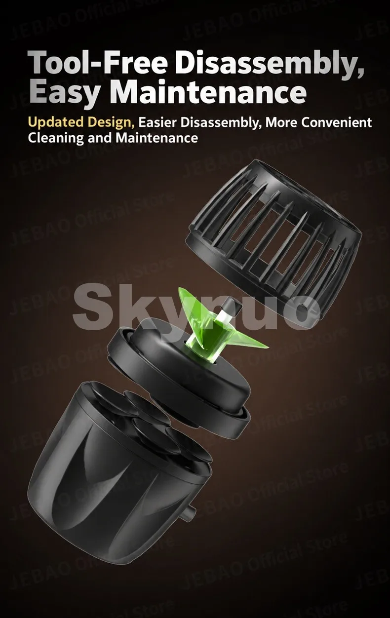 Jebao Jecod GMP Series Cordless Aquarium Vario Wavemaker Pump WIFI/BT APP Controlled for Marine Coral Reef Fish Tank