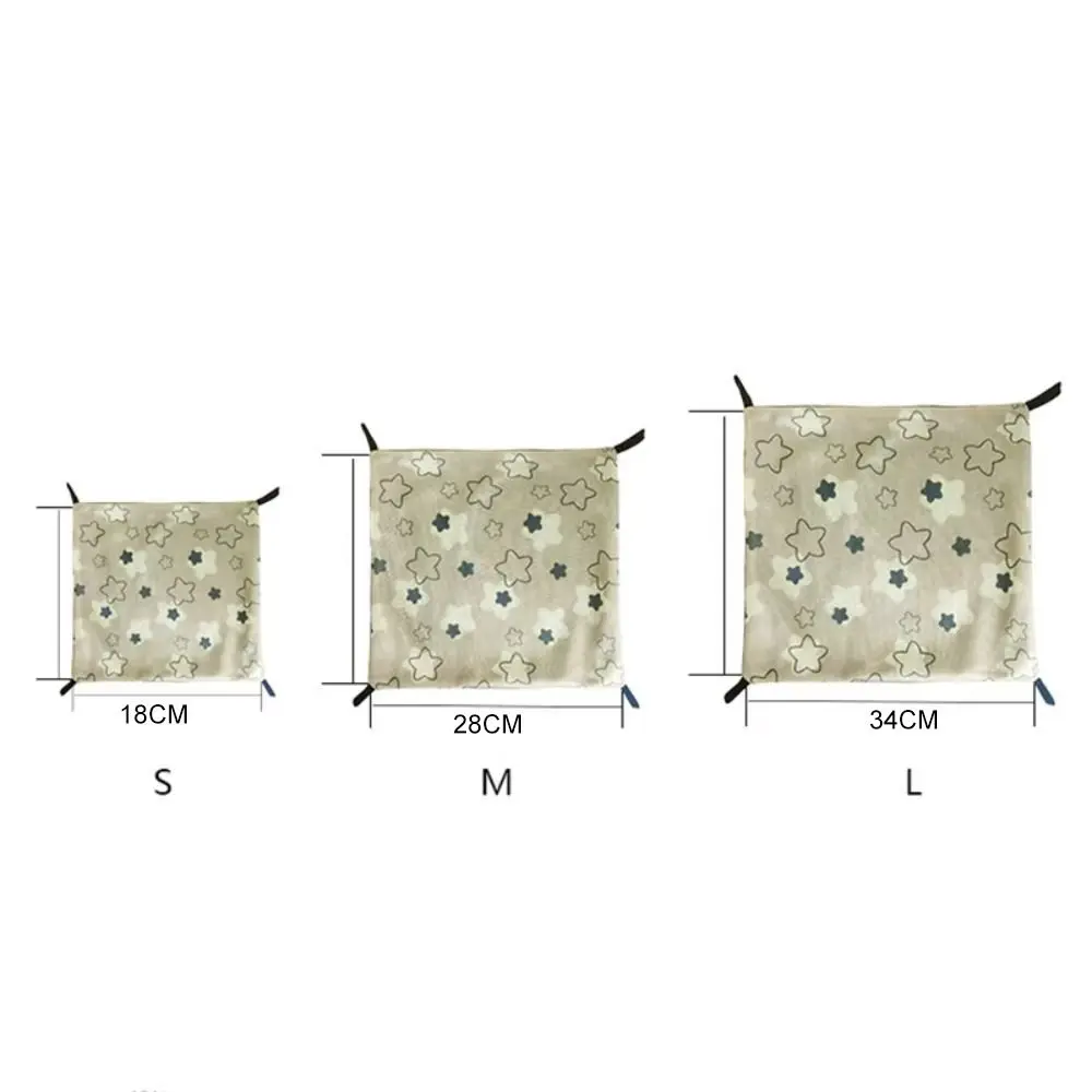 NEW 3 Size Creative Double-sided Guinea Pig Hammock Ice Silk Skin-Friendly Hamster Hammock 4 Hooks Hanging Small Pet Supplies