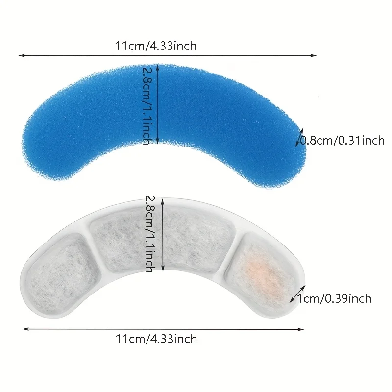 6/12pcs Cat Water Fountain Replacement Activated Carbon Filter For Pet Drinking Bowl Auto Drinking Filter Element Accessories