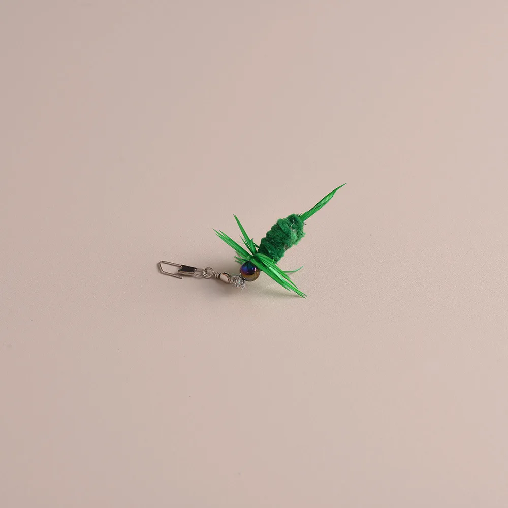 2pcs Artificial Insect Pet Toys Cat Teaser Replacement Head Wand Accessories