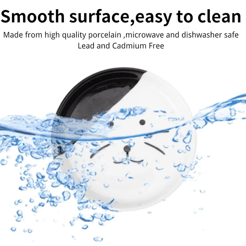 1set (1pc rack + 1pc bowl) Elevated Cat Food Dish, Ceramic, Non-Slip Stand, Raised Feeding Station, Shallow for Whiskers