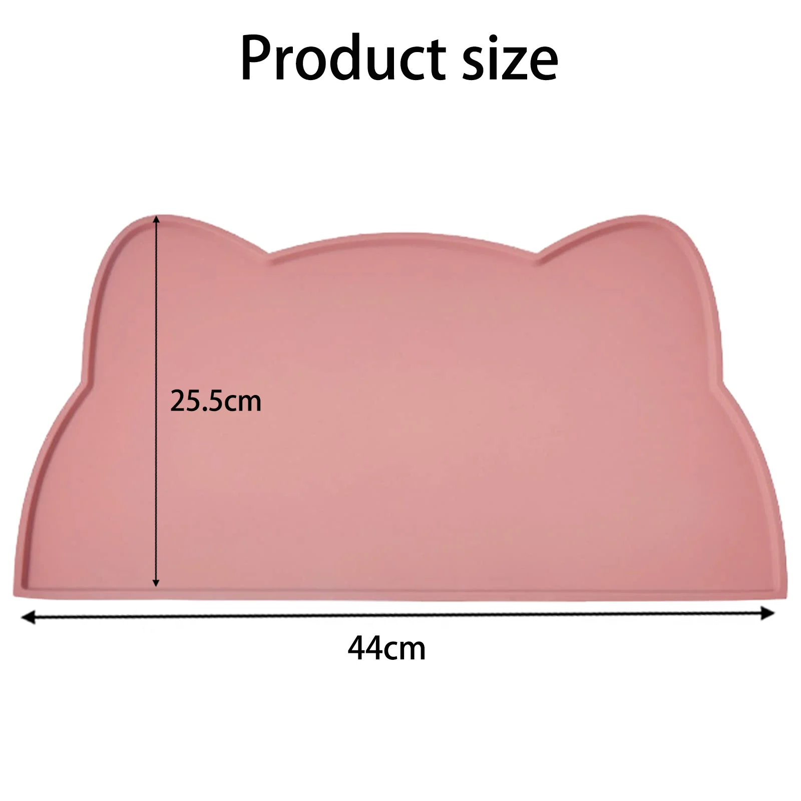 Pet Feeding Mat For Dogs & Cats, Thin Silicone Waterproof Cat Food Mat Cat Bowl Mat With Raised Edge, Cat Placemat