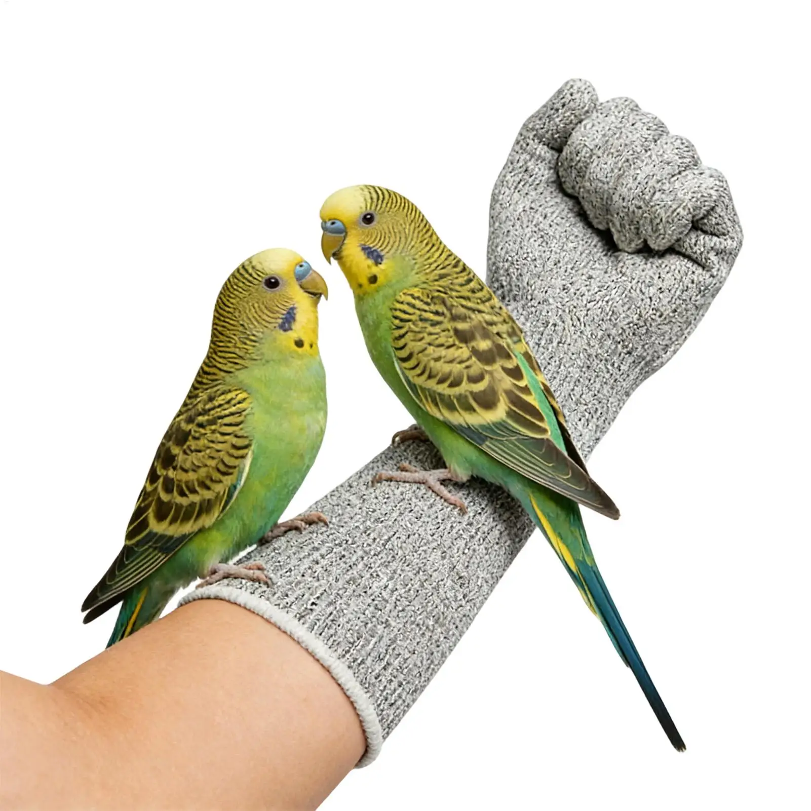 Cat Bite Proof Gloves Scratch & Puncture Resistant Heavy Duty Leather Pet Handling Gloves for Grooming Vet Falconry Bird Parrot