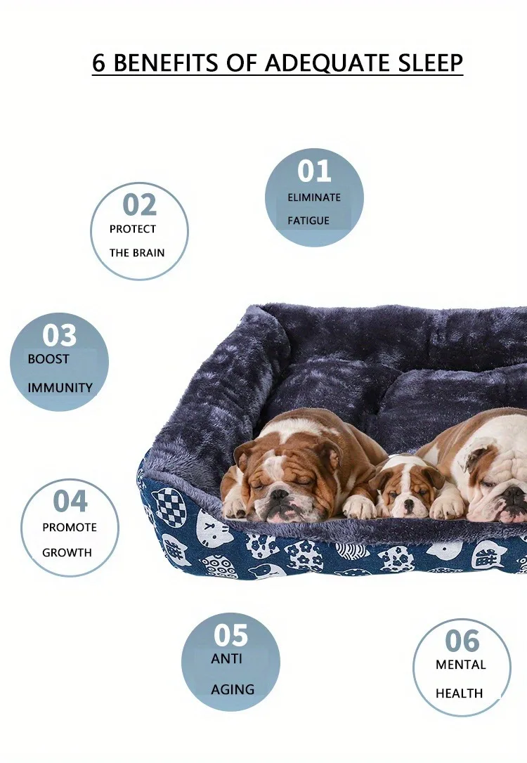 Pet Dog Bed, Sofa Cushion, Seasonal Pet Supplies, Soft and Comfortable Supplies, Large, Medium, and Small Household Cat Beds
