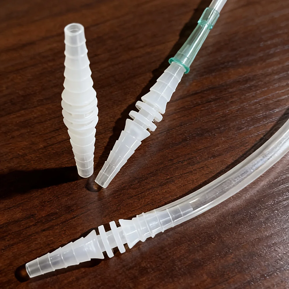 Pentagonal Hose Connector, Flexible Hose Fittings, Plastic Variable Diameter Straight-Through Water Pipe, Quick-Connect Nozzle, Flexible Joint, Quick-Connect Fittings for Fish Tanks, No Batteries Required, Suitable for Connecting Water Pumps, Water Tanks, and Water Cooling Pipes, Ink Supply/Feeding Pipeline Adapter for Inkjet Printers, 3D Printers