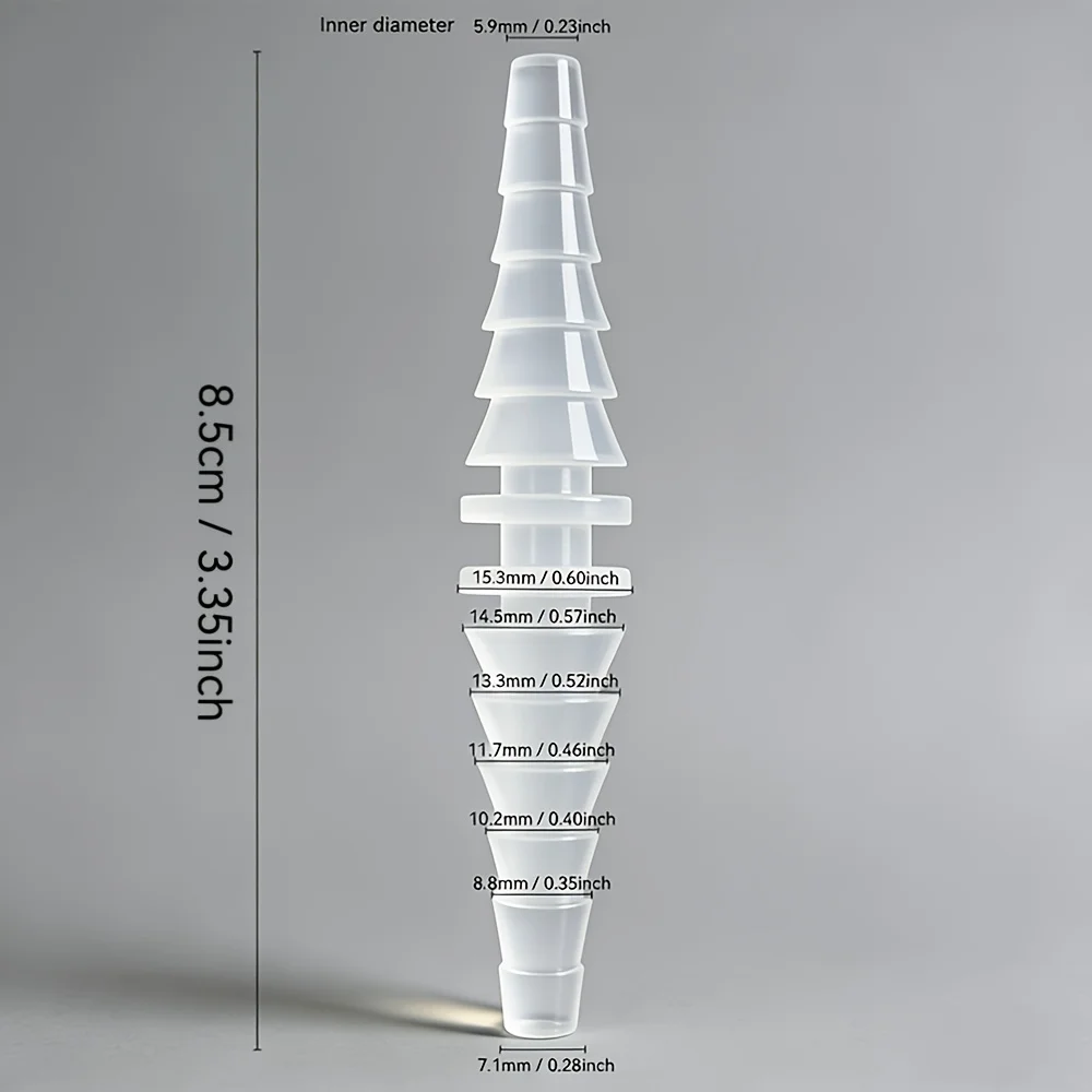 Pentagonal Hose Connector, Flexible Hose Fittings, Plastic Variable Diameter Straight-Through Water Pipe, Quick-Connect Nozzle, Flexible Joint, Quick-Connect Fittings for Fish Tanks, No Batteries Required, Suitable for Connecting Water Pumps, Water Tanks, and Water Cooling Pipes, Ink Supply/Feeding Pipeline Adapter for Inkjet Printers, 3D Printers
