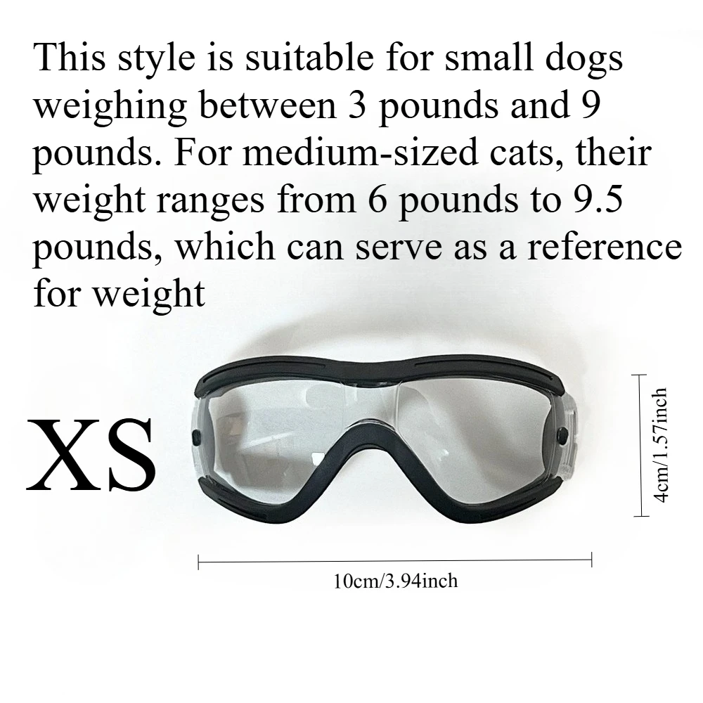 XS Maltese, Chihuahua, Yorkshire Terrier Essential Pet Sunglasses, Sunscreen and Shading Cat Photo Glasses, Stylish and Unbreaka