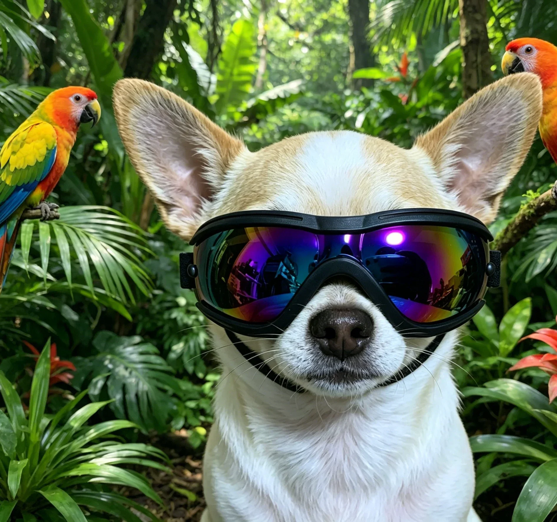 XS Maltese, Chihuahua, Yorkshire Terrier Essential Pet Sunglasses, Sunscreen and Shading Cat Photo Glasses, Stylish and Unbreaka