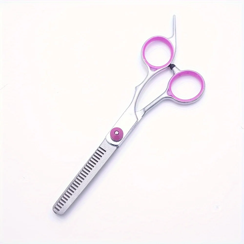5Pcs Professional Dog Grooming Scissors Set Stainless Steel Pet Curved Thinning Shears Kit with Comb Case for Pet Hair Cutting