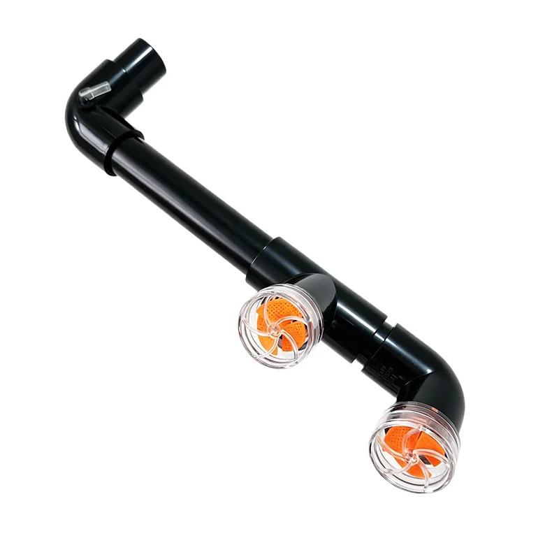 DIY Auto-Rotating 3-Blade Fan Kit for Fish Tank Outlet Tube Accessories Fish Tank Outlet Aquarium Filter Screen Accessories PVC