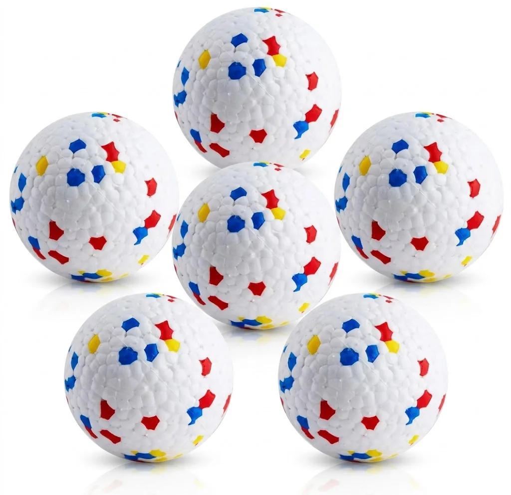 6PCS 5cm ETPU Dog Balls, Indestructible Non-Toxic Chew Toy, Floating Teeth Cleaning Interactive Toy for Small Dogs Puppy
