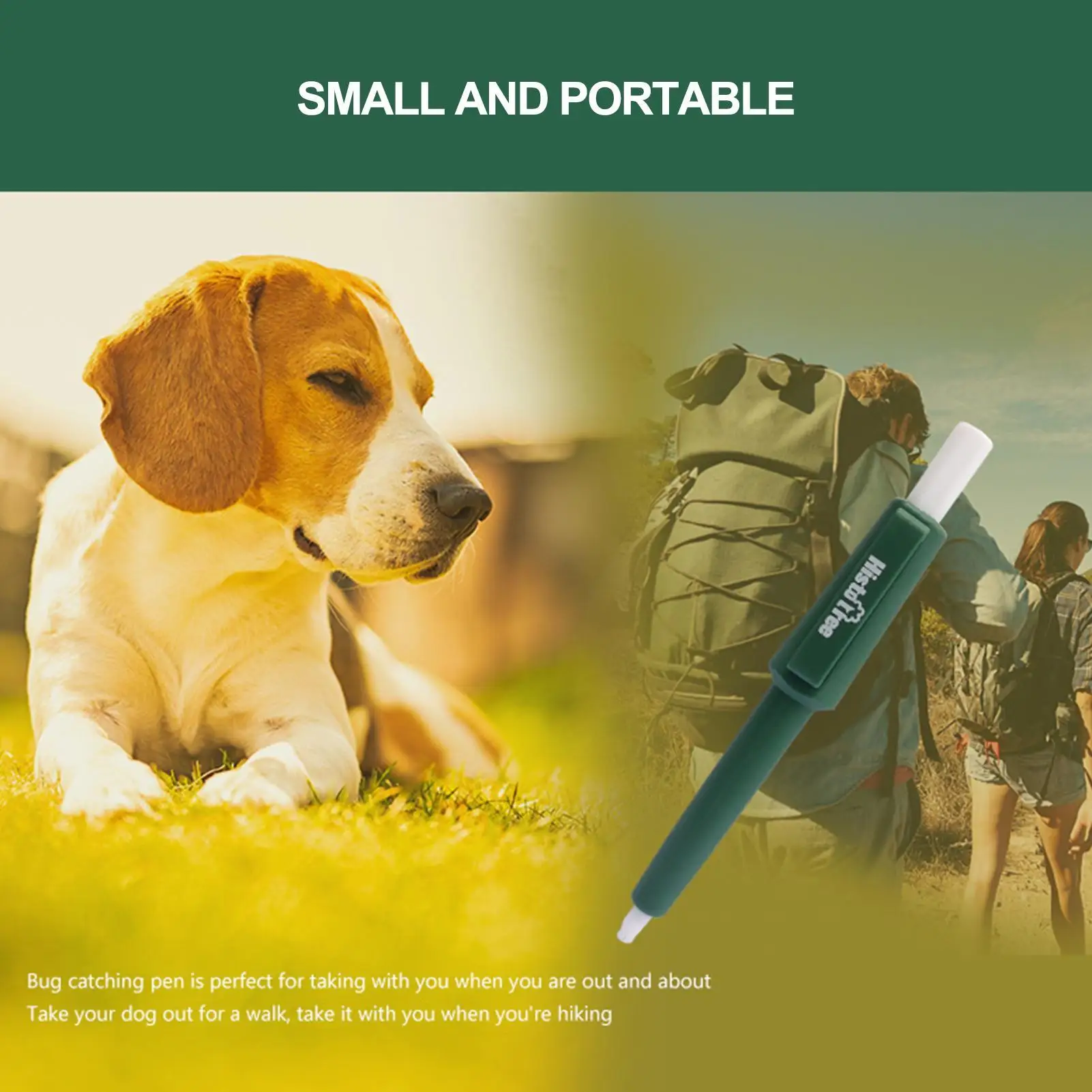 Pet Tick Remover Tool Durable Family Pet Flea Control Waterproof Portable Rustproof Tick Removal Pen For Cat Dog And Humans