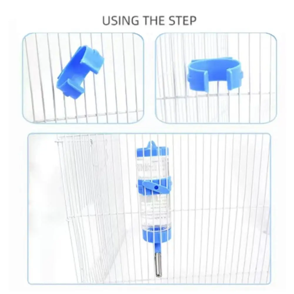 Steady Plastic Hamster Water Feeder 80ML Capacity Detachable Hamster Automatic Water Dispenser Hamster Drinker Rat