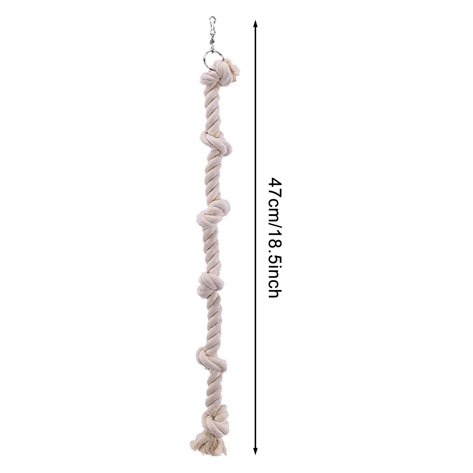 Parrot Chew Toy Cotton Rope Climbing Ladder Bird Activity Perch Natural Bite Safe Climber for Small to Medium Birds