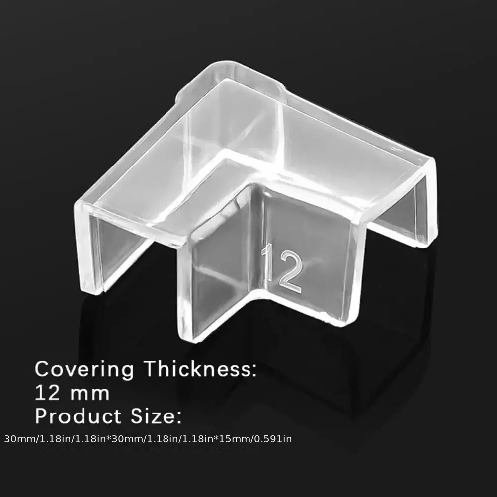 4pcs Transparent Silicone Fish Tank Corner Protectors - Adhesive-Free Anti-Collision Aquarium Guards Flexible & Durable for Safe